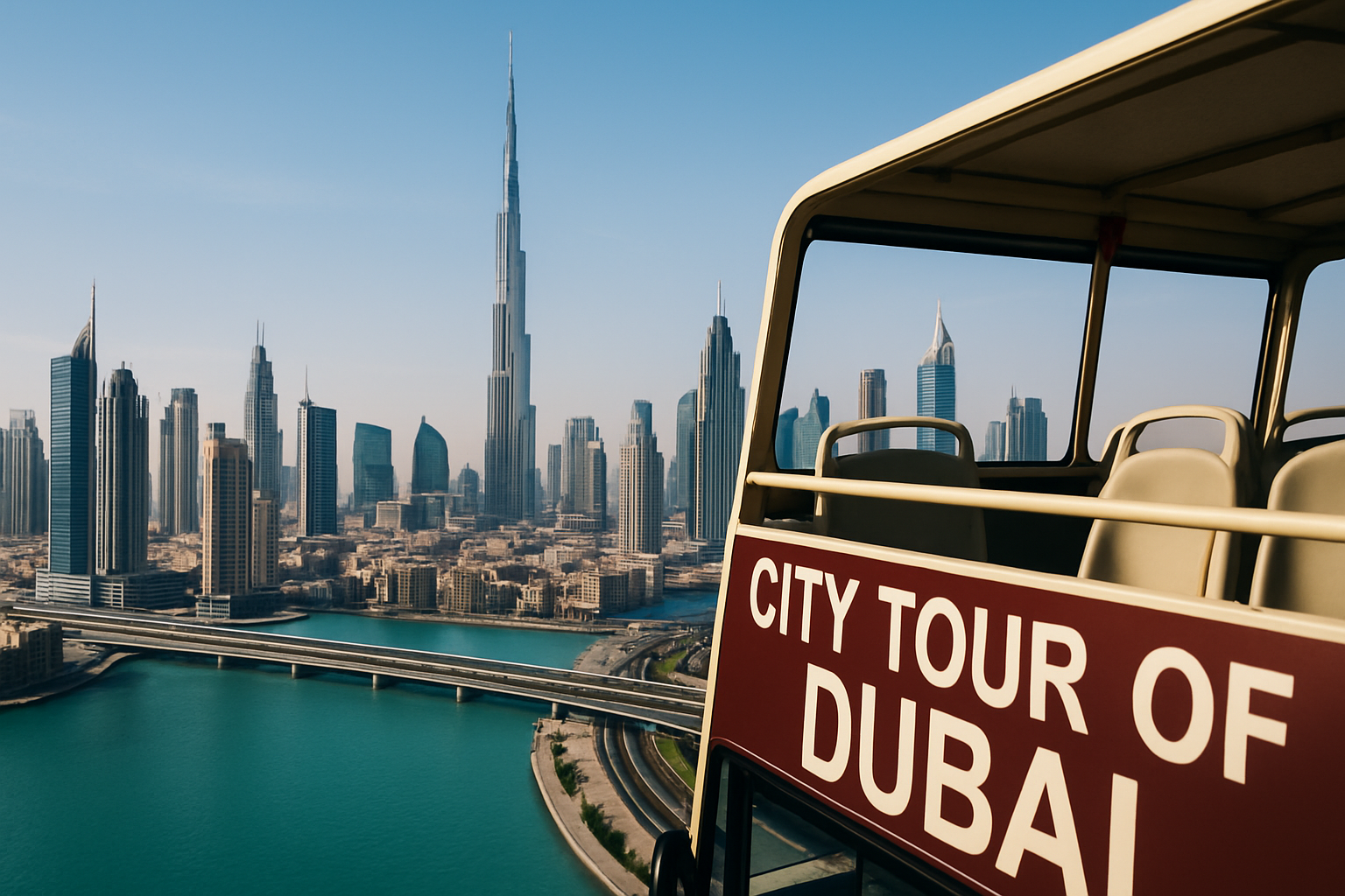 Skyline city tour of Dubai